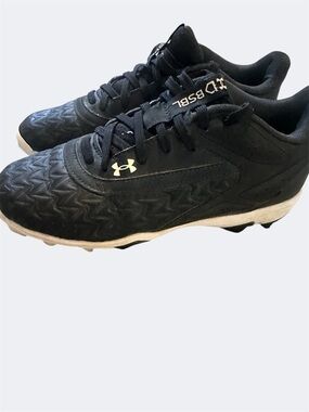 Under Armour Black Athletic Cleats with White Logo